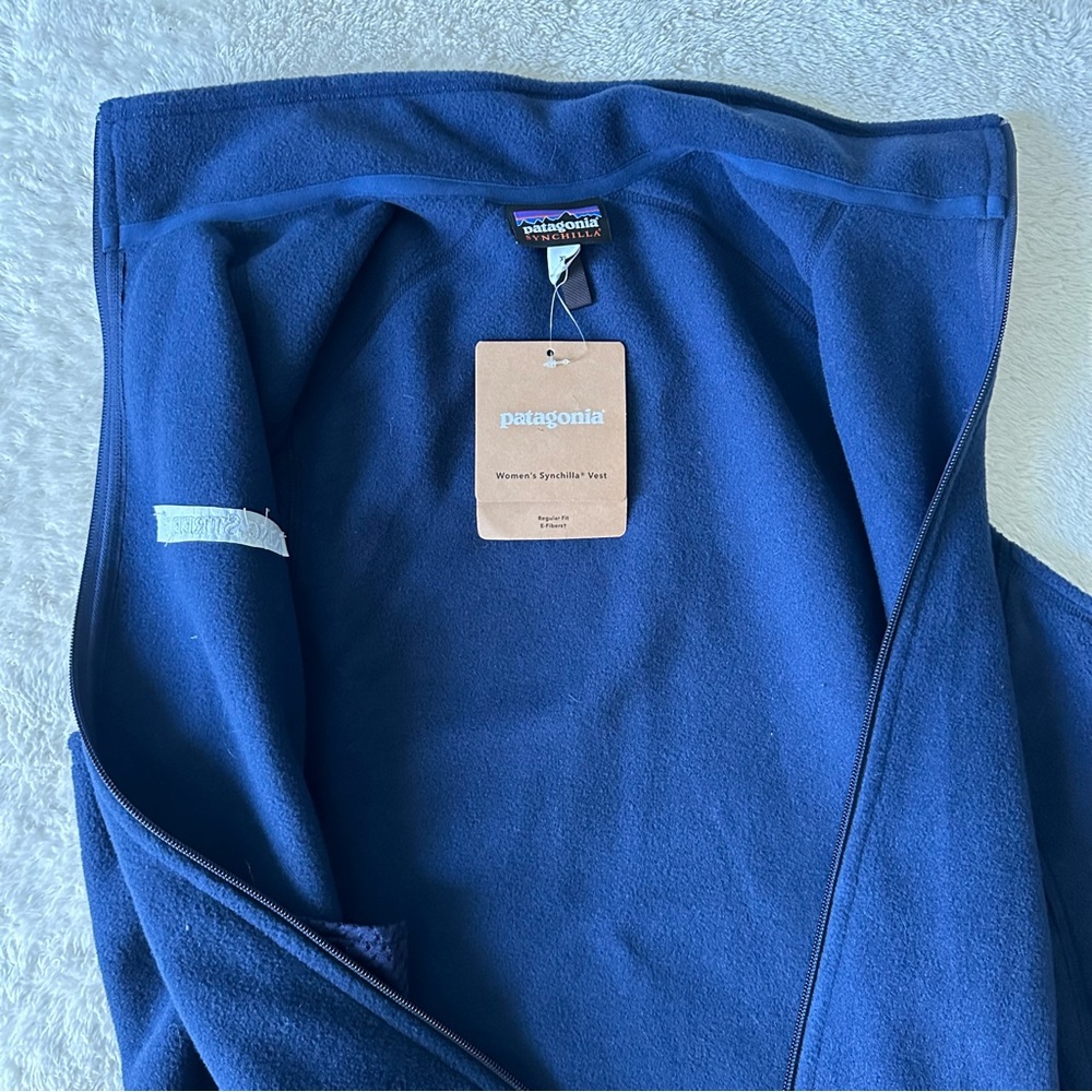 NWT Patagonia Women's Synchilla Fleece Vest Embroidered KING STREET sz XL - Picture 5 of 8